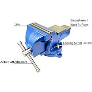 Rotating industrial vise 6 /150mm