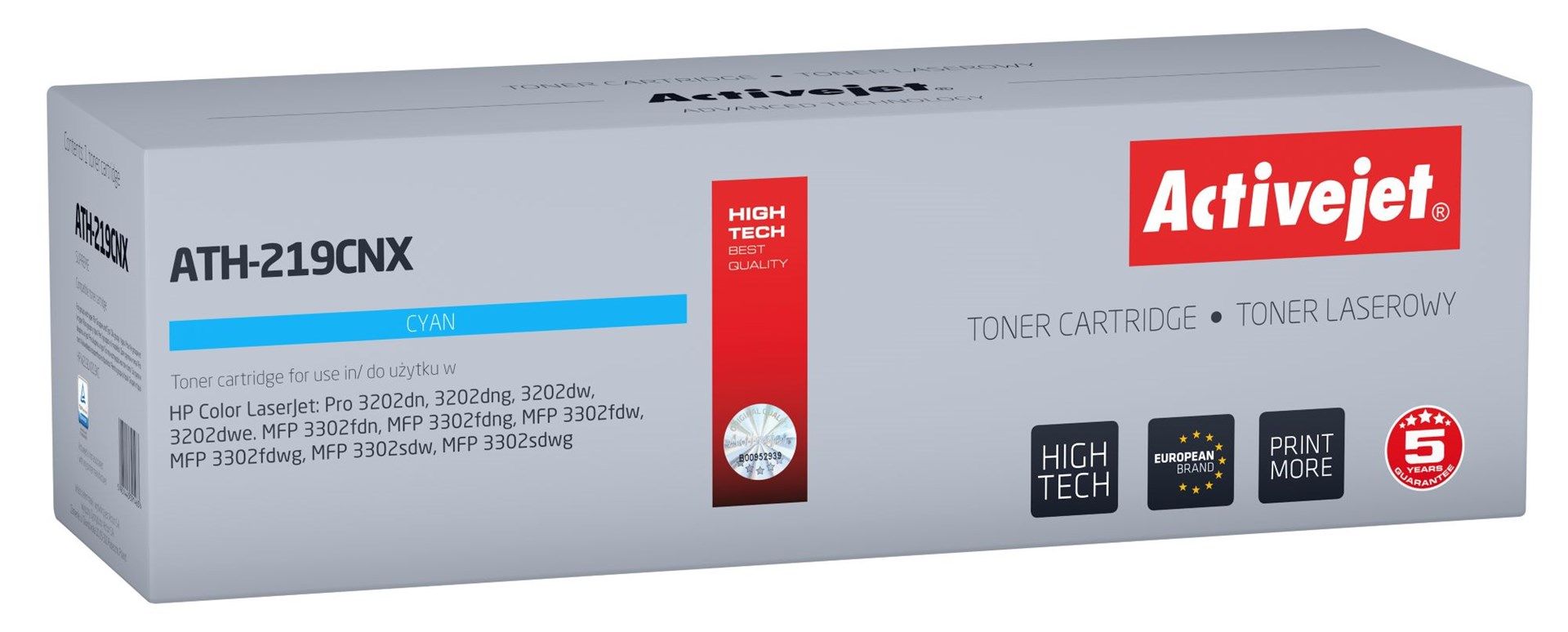 Activejet ATH-219CNX Toner for HP printer  replacement HP 219X W2191X Supreme 2500 pages blue  with chip
