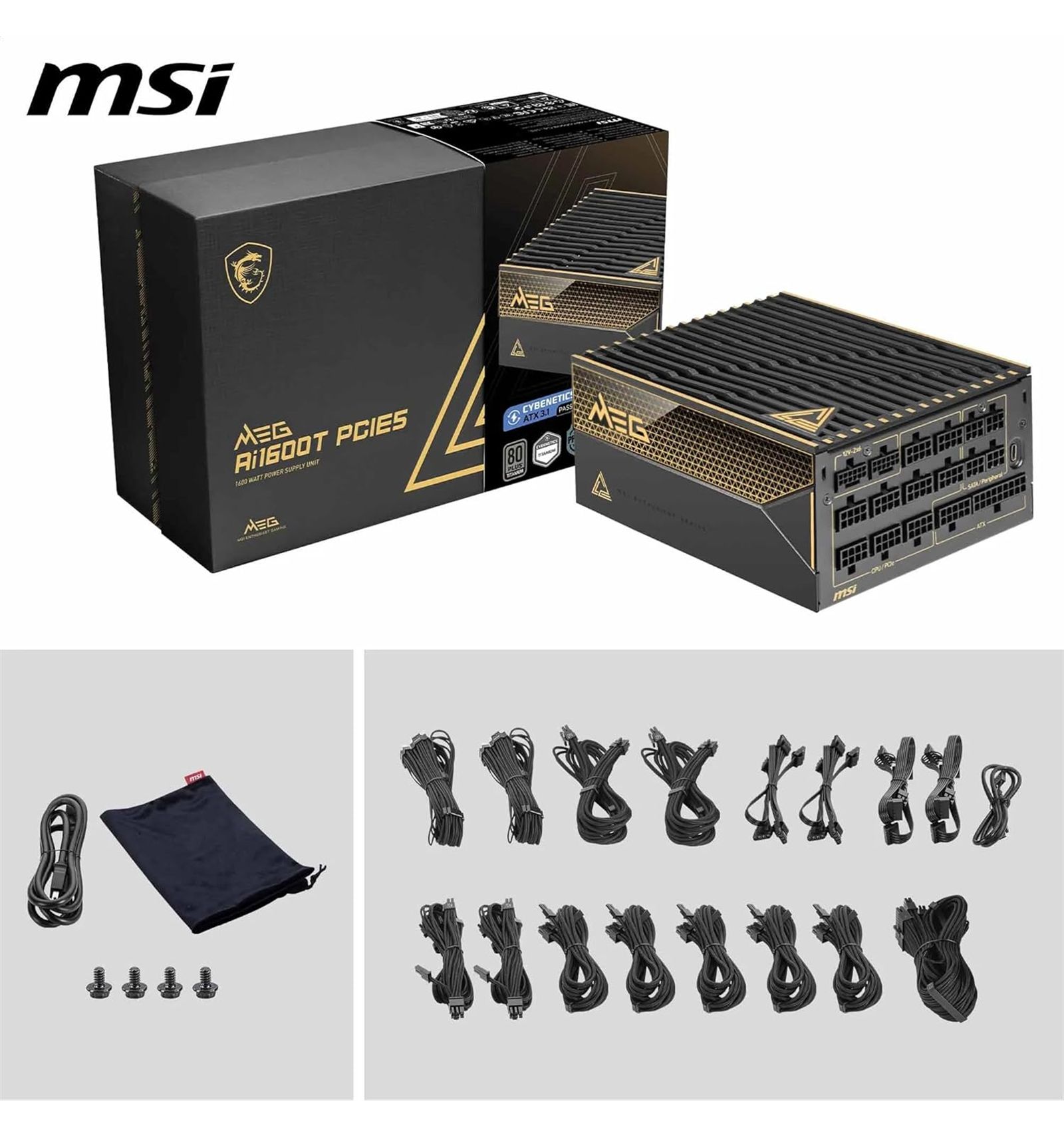 MSI Netzteil MEG Ai1600T PCI5 1600Watt