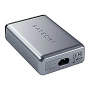 Satechi 75W Dual Type-C PD Travel Charger (2x USB-A,1x USB-C PD 18W,1x USB-C PD 60W) - Space Grey