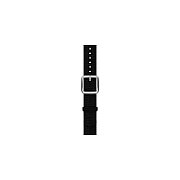 Withings Polyethylene terephthalate Wristband 18mm w Silver buckle for Scanwatch 38mm, Steel HR 36mm, Withings Move, Move ECG, Steel - Black & White