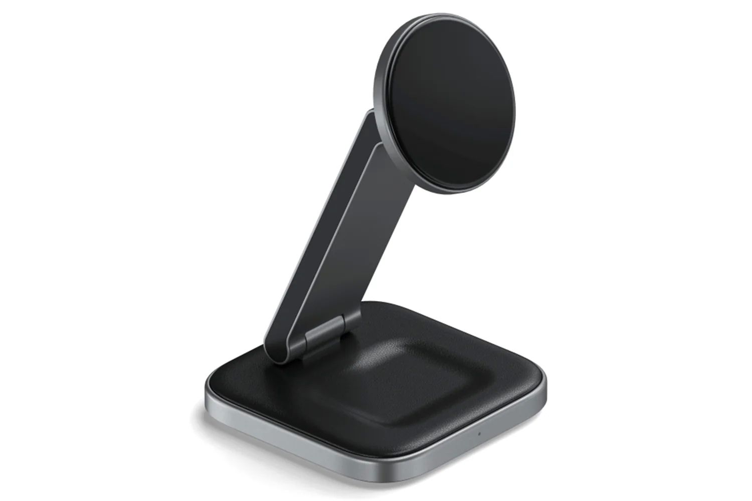 Satechi 2-in-1 Foldable Qi2 Wireless Charging Stand - Space Gray