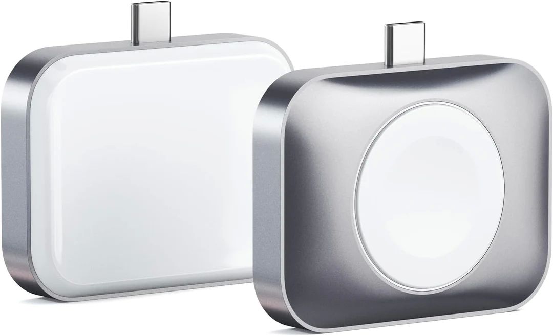 Satechi USB-C 2 in 1 Wireless charging dock for Apple watch and Airpods - Silver