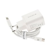 Dviced Wall charger 35W GaN 1 USB-A, 1 USB-C EU w cable - White