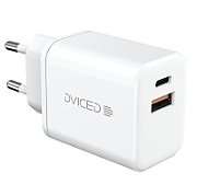 Dviced Wall charger 35W GaN 1 USB-A, 1 USB-C EU w cable - Black