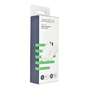 Dviced Wall charger 35W GaN 1 USB-A, 1 USB-C EU w cable - Black