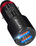 Dviced Car charger 1 USB-A, 1 USB-C - Metal