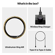 Ultrahuman Ring Air - Smart Ring, Charger, USB Cable / Size-10- Air_Gold