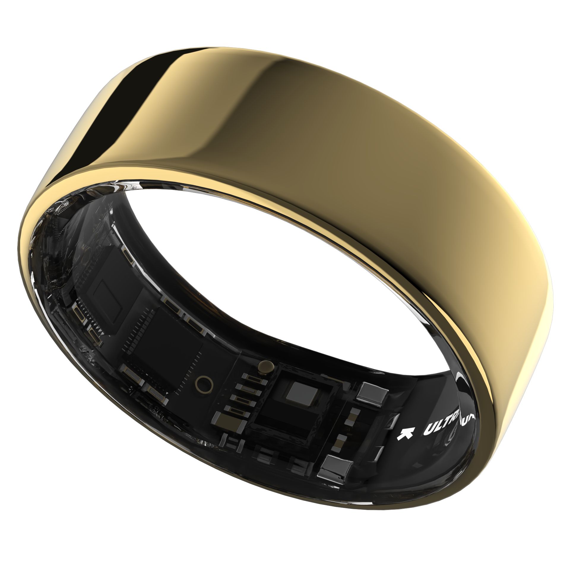 Ultrahuman Ring Air - Smart Ring, Charger, USB Cable / Size-12- Air_Gold