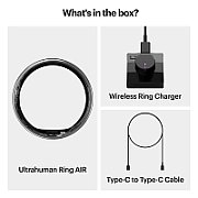 Ultrahuman Ring Air - Smart Ring, Charger, USB Cable / Size-10- Air_Silver