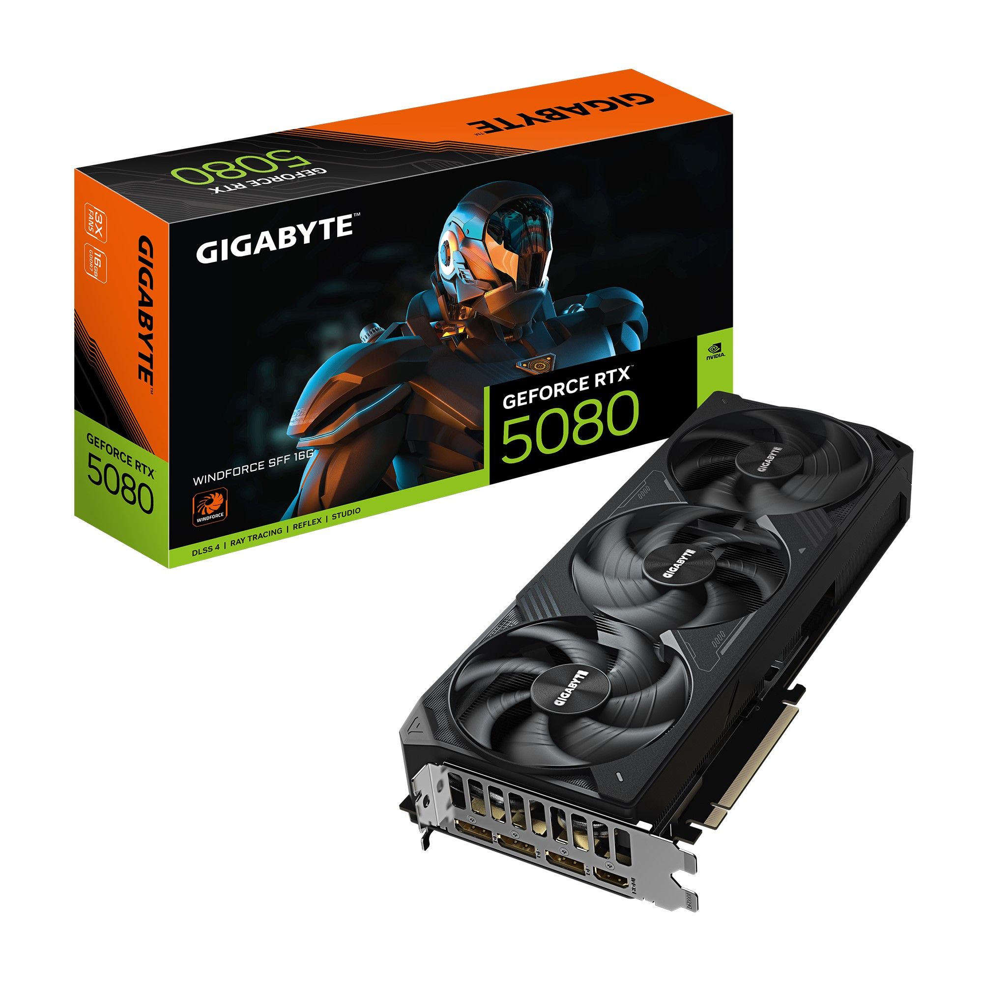 Placa video GIGABYTE GeForce RTX 5080 WINDFORCE SFF 16 GB GDDR7 256 bit