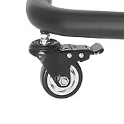 Stand TV mobil pe roti, 37-80 inch, TECHLY, negru, ICA-TR37