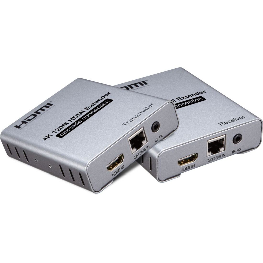Kit Extender HDMI, pana la 120m, prin cablu Cat5e/Cat6, PremiumCord, khext120-5