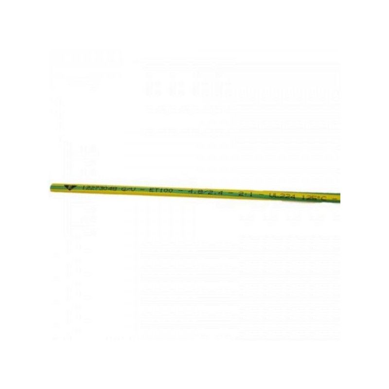 Tub termocontractabil 2,4 / 1,2 mm ET100 , galben/verde (30buc)- ELEMATIC