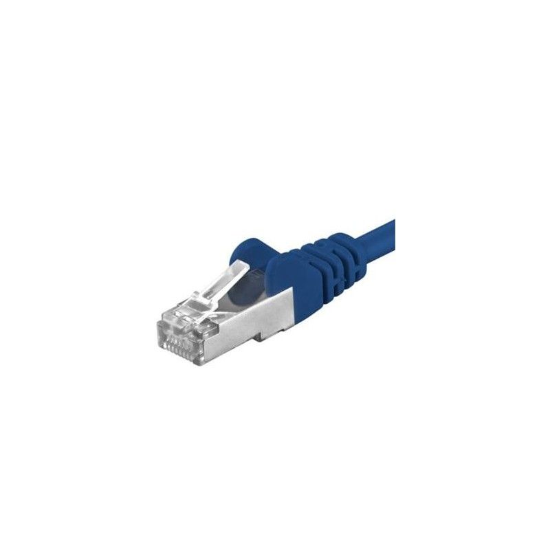 Patchcord SFTP RJ45-RJ45 Cat.6A, 0.5m, albastru