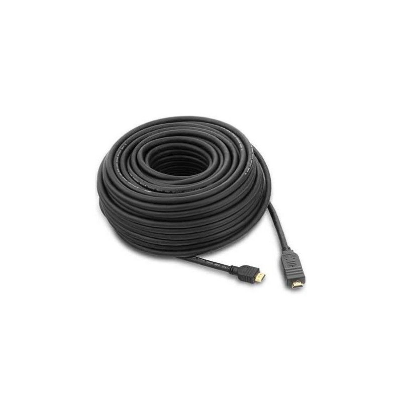 Cablu HDMI-HDMI V1.4 Ethernet, cu amplificator, tripluecranat, aurit, 25m, PremiumCord