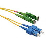 Patchcord FO E2000/APC-SC/PC, SM OS2 9/125, manta LSZH 3.0mm, duplex 3m - Emtex