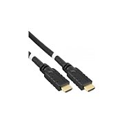 Cablu HDMI cu amplificator, High Speed, Ethernet, 4K@60Hz, tripluecranat, V2.0, conectori auriti, 15m, PremiumCord