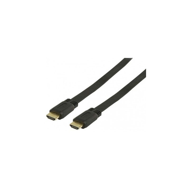 Cablu HDMI plat, 4K, V1.4, conectori auriti, 5m, PremiumCord