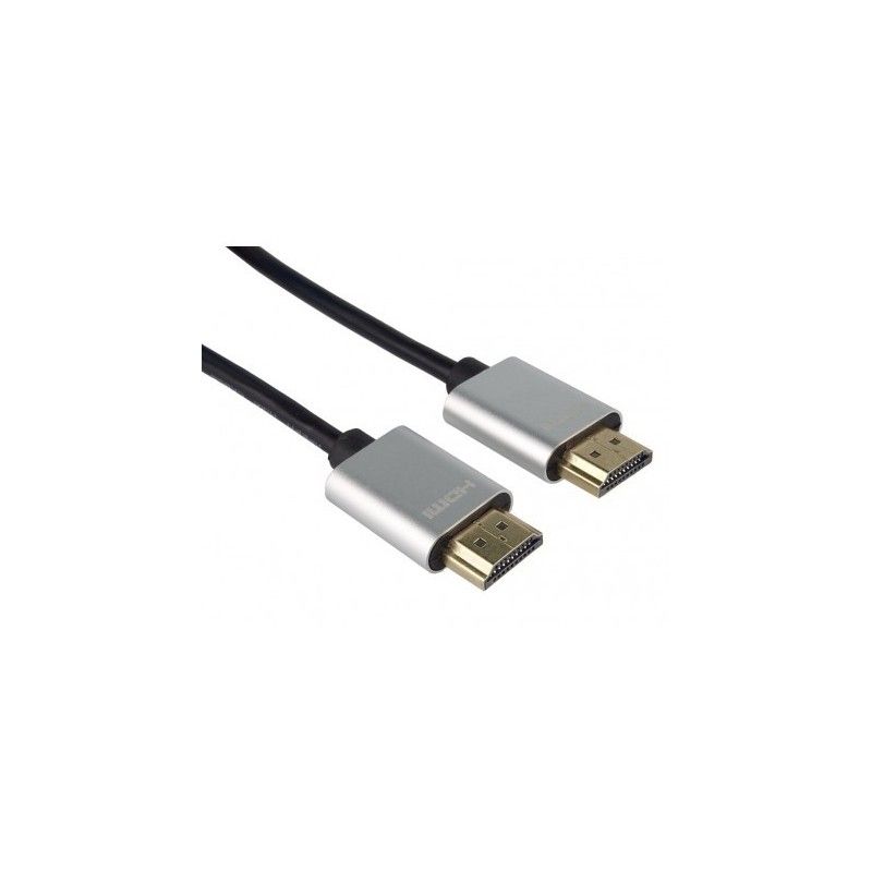 Cablu HDMI plat, Slim, High Speed Ethernet, V2.0, 4K@60hz, conectori auriti, 1.5m, PremiumCord