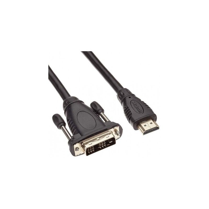 Cablu HDMI - DVI-D (18+1), dubluecranat, conectori auriti, 3m, PremiumCord