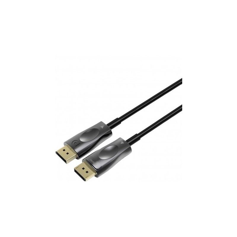 Cablu Fibra Optica DisplayPort, tata - tata, V1.4, 8K (7680x4320), conectori auriti, 25m, PremiumCord