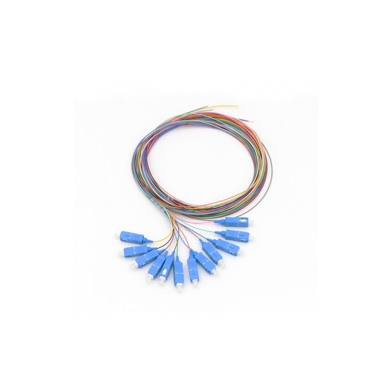 Set 12 buc pigtail FO  SC/APC, SM OS2, 9/125, 0,9mm manta LSZH, 1.5m colorate – EMTEX