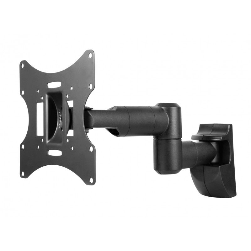 Suport TV de perete cu brat, Nexio, dubla articulatie, reglabil, 23-42 inch(58cm-107cm), capacitate sustinere 30KG, Negru