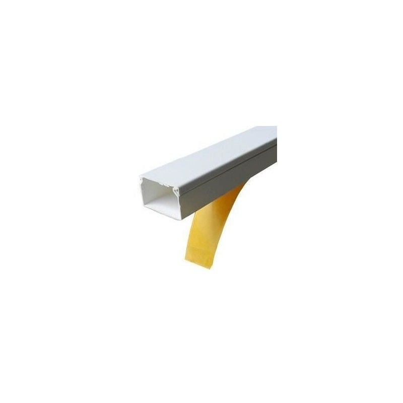 Canal cablu PVC cu adeziv 16X16MM 2M/BUC, alb - Canalux