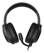 Casti gaming cu fir Genesis Neon 213, microfon, iluminare RGB, impendanta 32 Ohm, frecventa raspuns 20 - 20.000 Hz, lungime cablu 220cm, frecventa raspuns microfon 100 - 16000 Hz, sensibilitate -42dB, conectivitate 3x Jack 3.5 mm, USB-A 2.0, negru