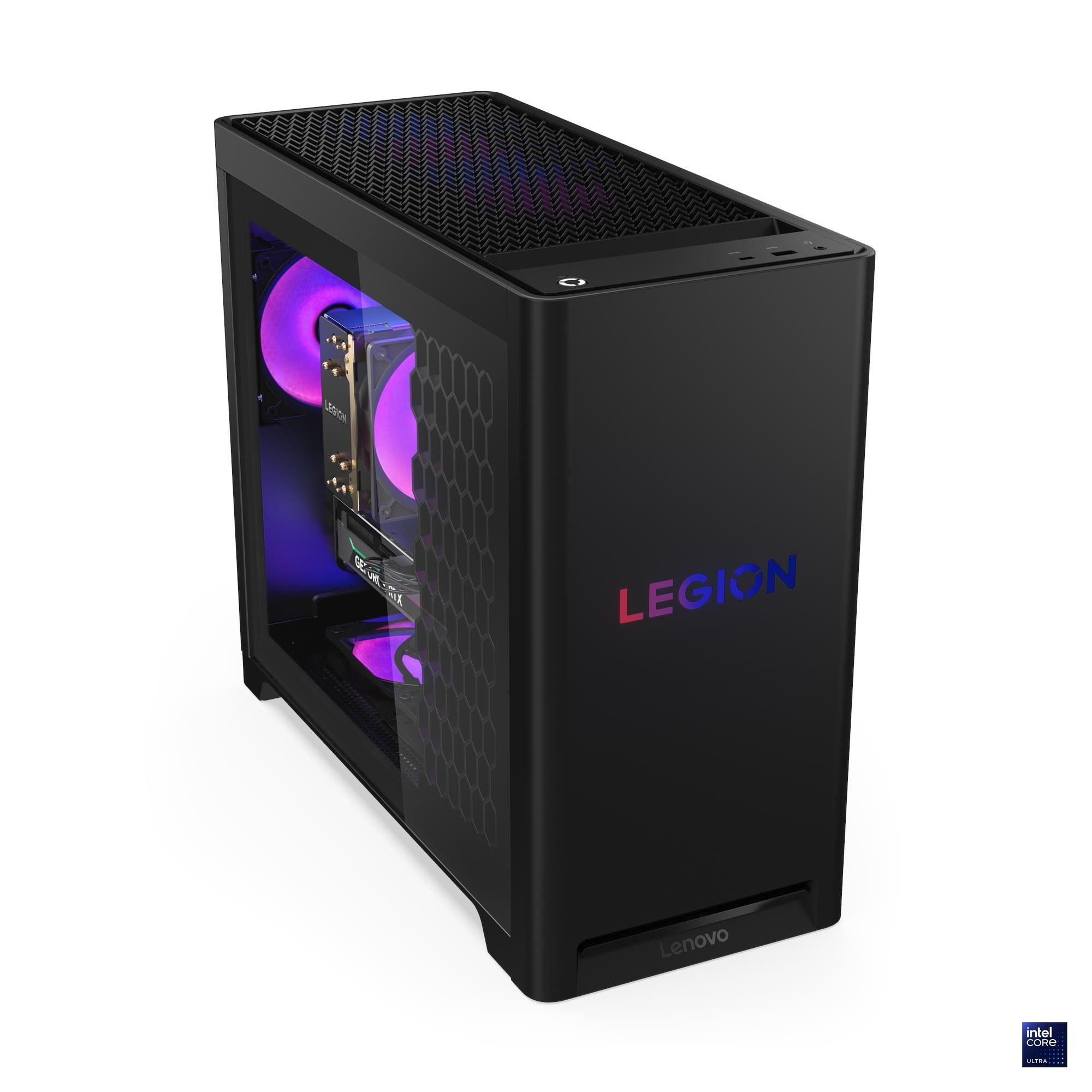 Desktop PC Lenovo Legion T5 30IAS10, Intel 225 (10 C / 10 T, 2.7 GHz - 4.9 GHz, 20 MB cache), 32 GB RAM, 1 TB SSD, NVIDIA GeForce RTX 5060 8 GB, 500 W, Fara sistem de operare