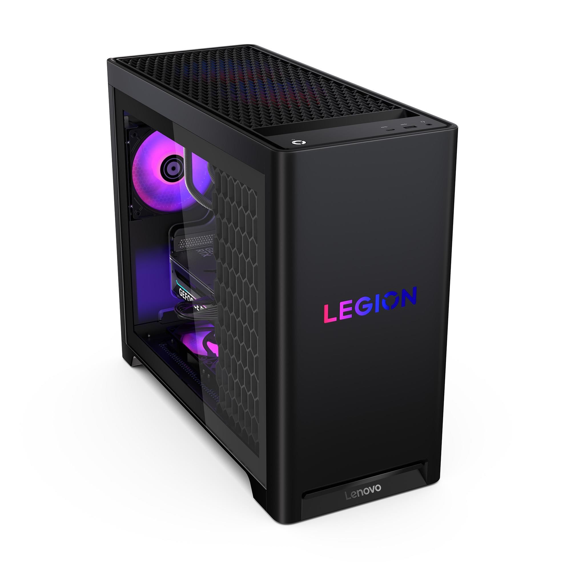 Desktop PC Lenovo Legion T5 30IAX10 Tower, Intel Core ultra 7 255HX (20 C / 20 T, 1.8 GHz - 5.2 GHz, 30 MB cache, 55 W), 32 GB DDR5, 2 TB SSD, Fara unitate optica, NVIDIA GeForce RTX 5060 Ti 8 GB, 850 W, Fara sistem de operare