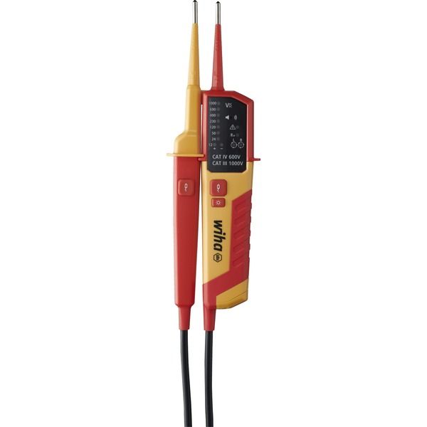 Voltage and continuity tester 12–1000 V AC