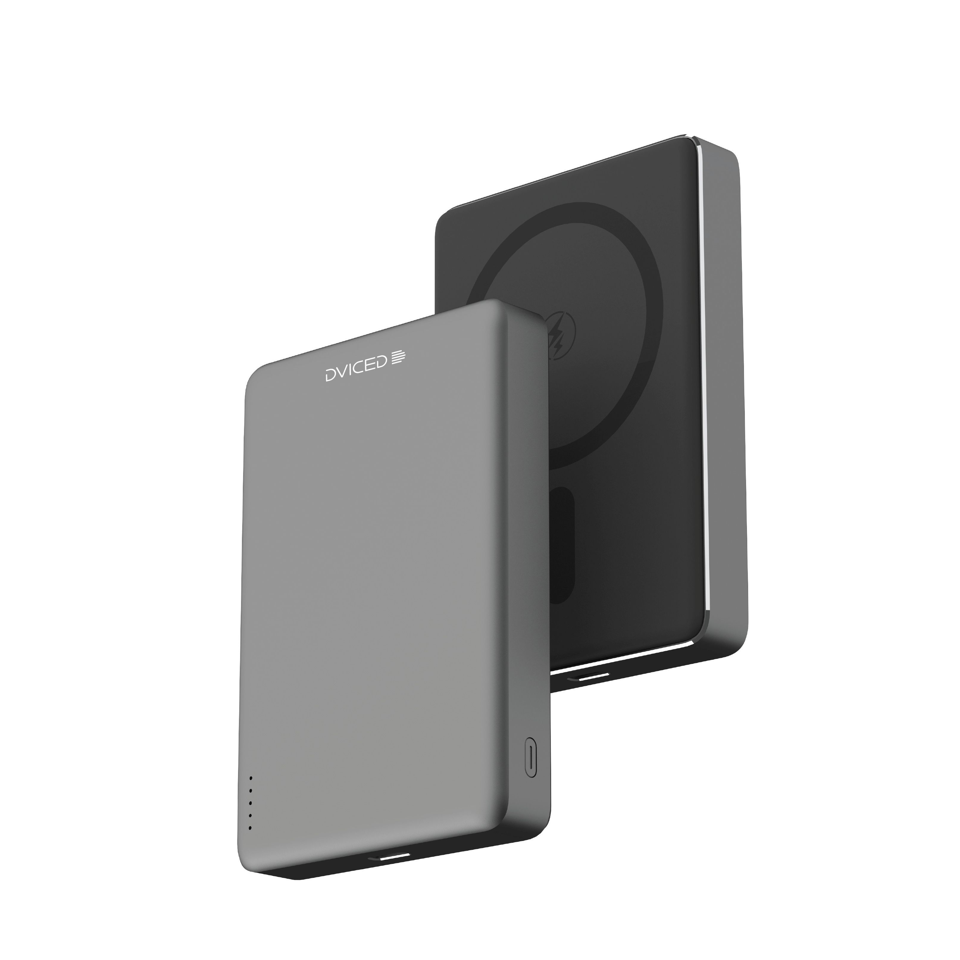 Dviced Ultrathin MagSafe Power bank 10000mAh - Black/Grey