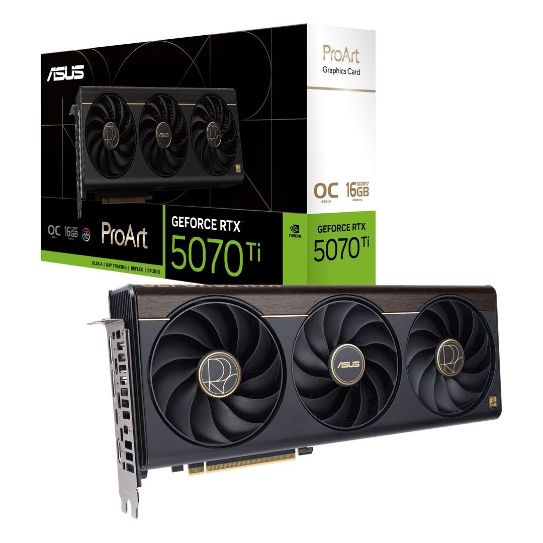 Placa video ASUS GeForce RTX 5070 Ti ProArt OC 16 GB GDDR7 256 bit