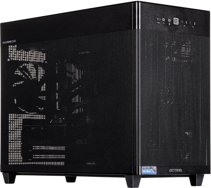Desktop PC Actina 5901443430650, AMD Ryzen 9 - 7900X (12 C / 24 T, 4.7 GHz - 5.6 GHz), 32 GB RAM, 1 TB SSD, Fara unitate optica, nVidia GeForce RTX 5070 Ti 16 GB, 750 W, Fara sistem de operare