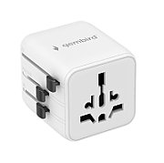 ALIMENTATOR retea 220V GEMBIRD, universal, conectori: US/UK/EU/AU, siguranta 10A, max. 2500W, alb,  TPA-INT-01-W  (timbru verde 0.18 lei)