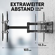 ONKRON Uchwyt obrotowo-nachylny do TV 42 - 110  max 100 kg  z obracaniem  czarny M8L