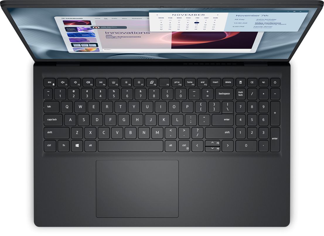 Laptop Dell Pro 15 Essential PV15250, 15.6 inch 1920 x 1080, Intel Core i7 1355U (10 C / 12 T, 3.7 GHz - 5.0 GHz, 12 MB cache, 28 W), 16 GB DDR5, 512 GB SSD, Intel Graphics, Ubuntu, Tastatura English International, Negru