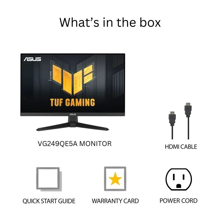 ASUS VG249QE5A computer monitor 60.5 cm (23.8 ) 1920 x 1080 pixels Full HD LCD Black