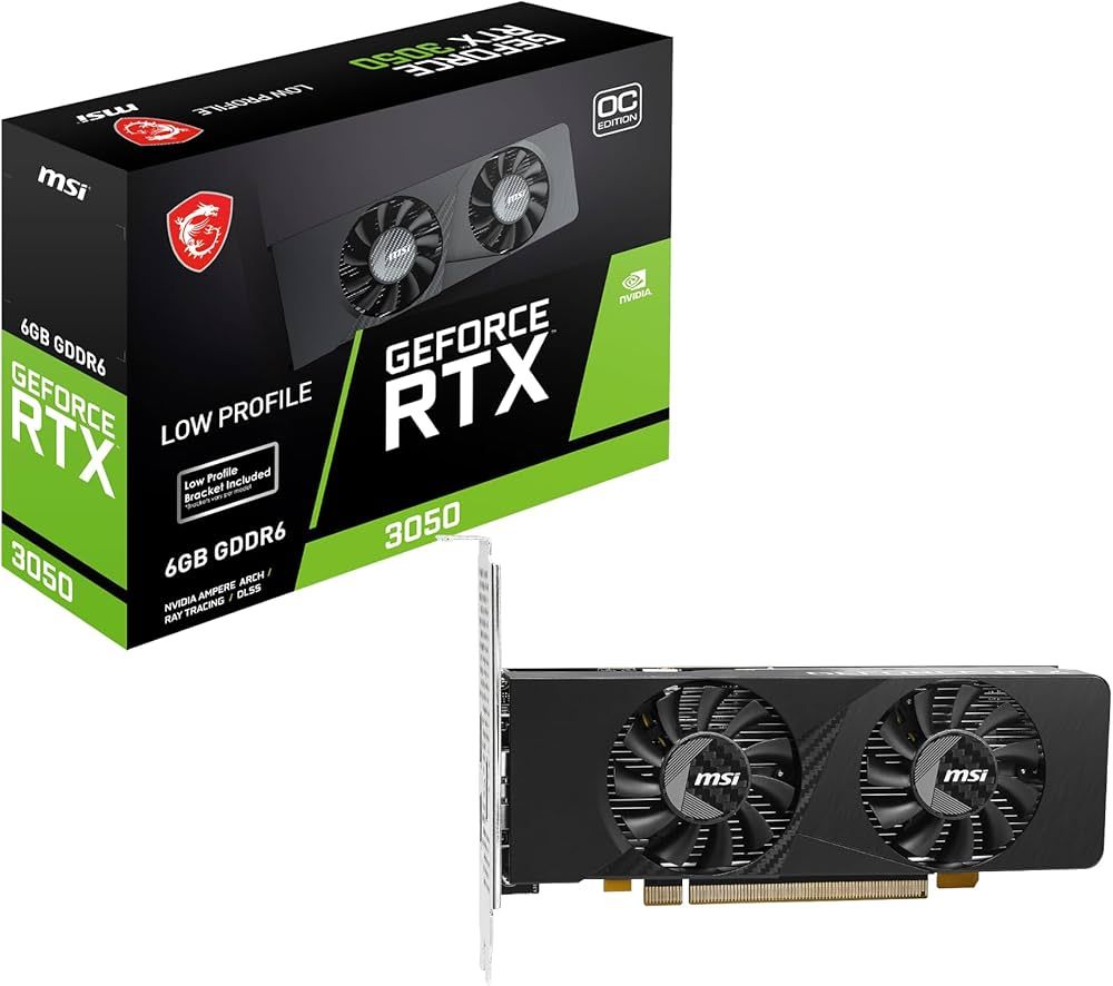 Placa video MSI GeForce RTX 3050 LP OC 6 GB GDDR6 96 bit