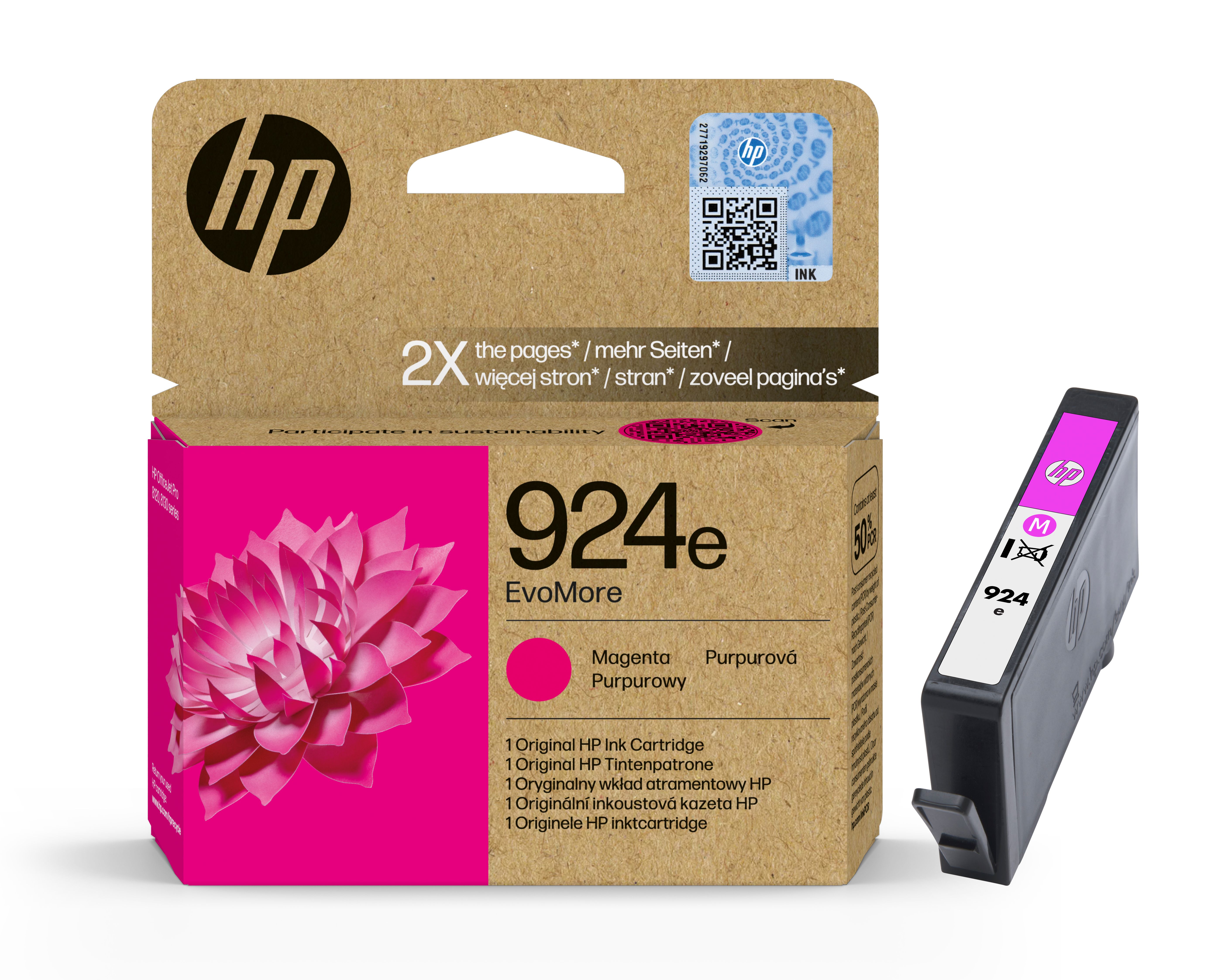 Cartus cerneala HP 4K0U8NE ,Magenta ,800 pagini ,Original (924e)