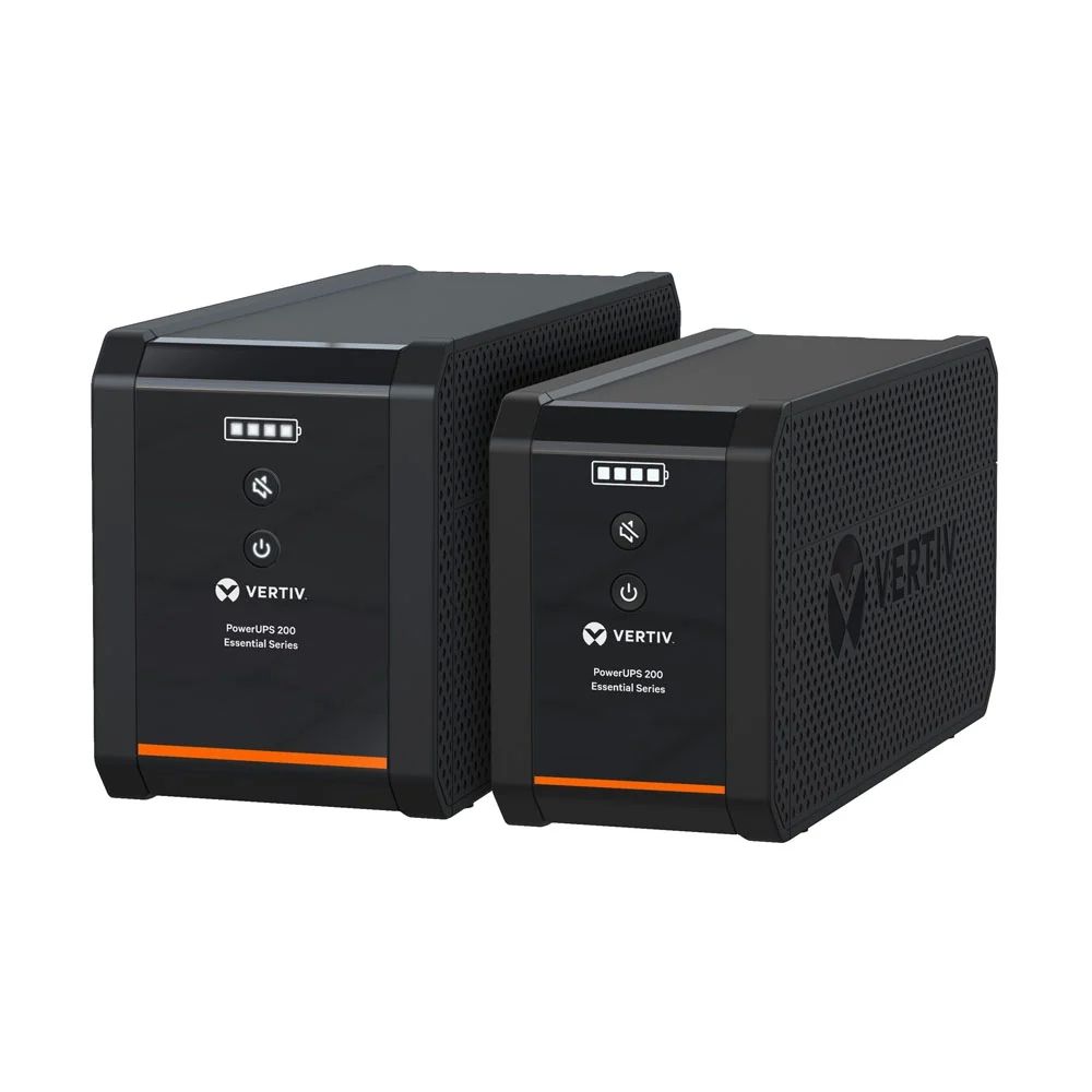 Vertiv PowerUPS 200 Essential, 600VA/315W, 230V, Line Interactive, 4 Schuko