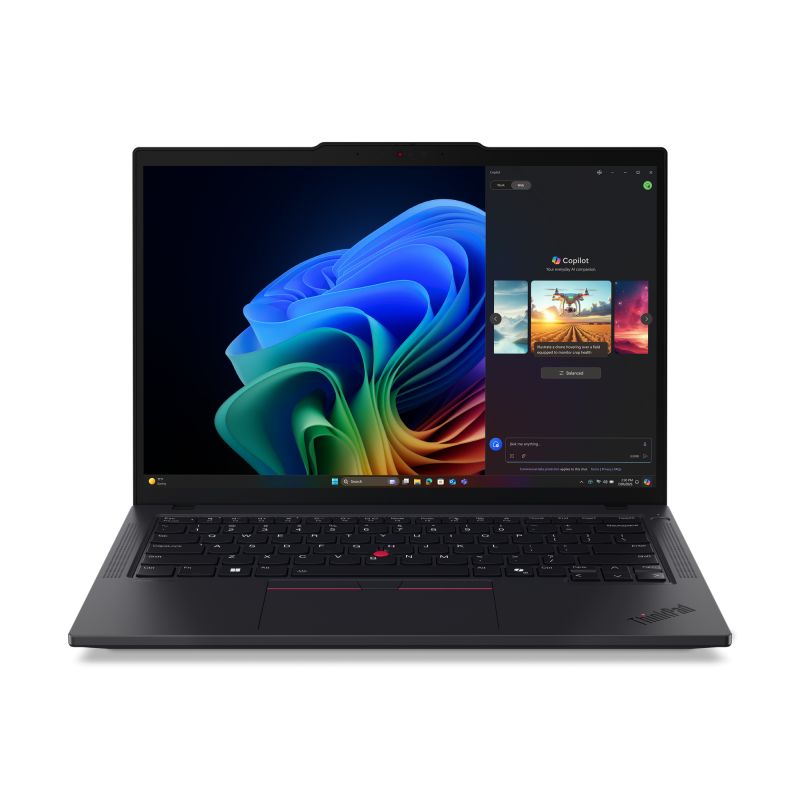 Laptop Lenovo ThinkPad T14 Gen 6 21QJ006DRI, 14 inch 1920 x 1200, AMD Ryzen AI 7 350 (8 C / 16 T, 2 GHz - 5 GHz, 24 MB cache, N/A), 64 GB DDR5, 1 TB SSD, AMD Radeon Graphics, Windows 11 Pro, Tastatura English (EU), Black