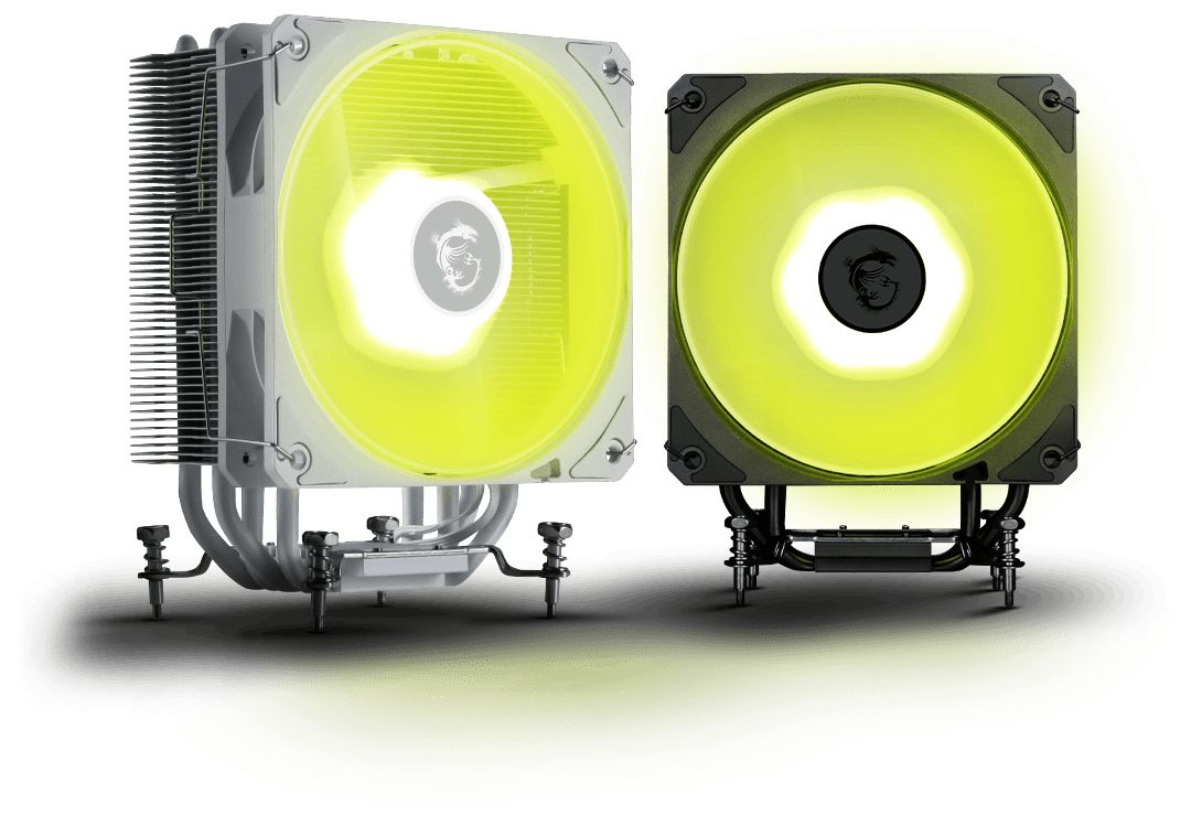 MSI MAG COREFROZR AA13 WHITE Global ARGB Gen2 Fan W/GREASE/HEAT PIPE-4