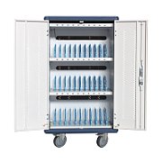 Techly I-CABINET-30DUTY cărucioare și dulapuri pentru administrarea dispozitivelor portabile Cărucior organizare dispozitive portabile Alb, Albastru