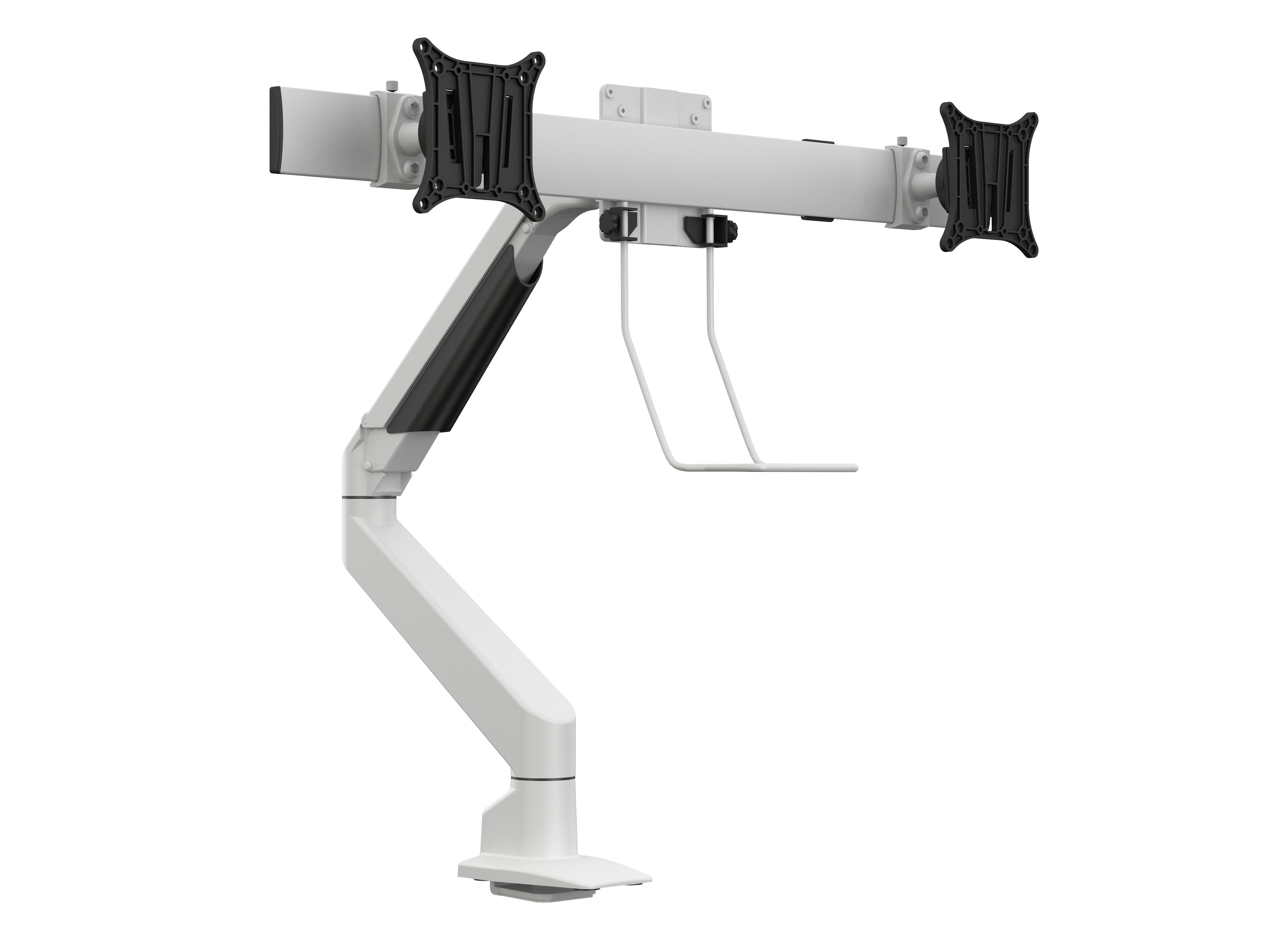Suport Monitor dublu Gas Lift Multibrackets MB-5945, 15-28 , alb, min. 2 - max. 10 kg