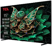 Televizor TCL MiniLed 115C7K, 291 cm, Smart Google TV, 4K Ultra HD, 100Hz, Clasa E
