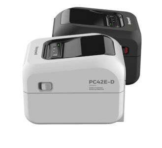 PC42E-D, Direct Thermal, Black, 203 dpi, USB, Ethernet, Serial. No Power Cord.