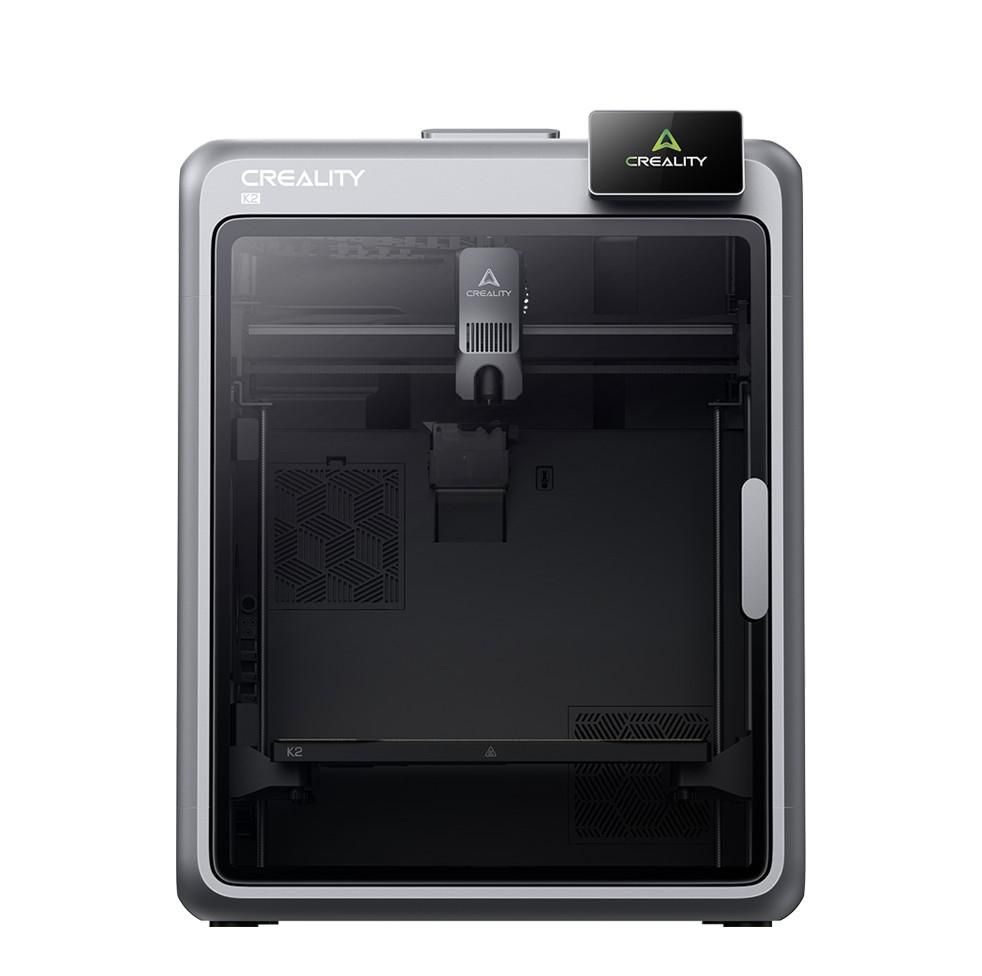 CREALITY K2 FDM 3D PRINTER, Tehnologie: FDM, Volum printare: 260 × 260 × 260 mm, 18.3 kg, Viteza printare / accelerare: 600 mm/s, 20000 mm/s², Temperatura duza: 300 °C, Motoare Step-Servo, Temperatura platforma printare: 100 °C, Filamente compatibile: PLA/PETG/PET/ABS/ PLA-CF, Auto leveling, Camera